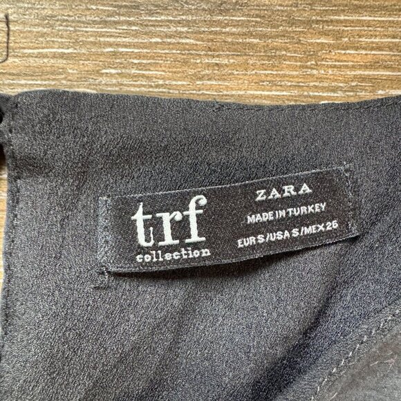 Zara trf collection black babydoll dress size small - Picture 4 of 10